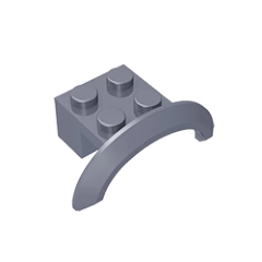 GOBRICKS GDS-1319 Mudguard 4 x 2 1/2 x 1 with Arch Round - YWOBB