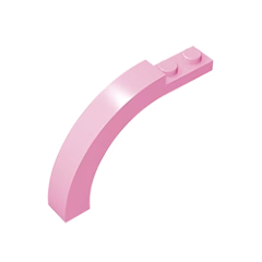 GOBRICKS GDS-720 Arch 1 x 6 x 3 1/3 Curved Top - YWOBB