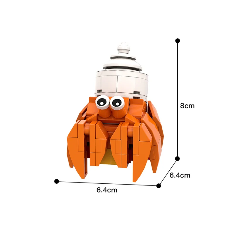 GOBRICKS MOC 146097 Hermit Crab - YWOBB