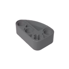 GOBRICKS GDS-2016 Liftarm Modified L-Shape Quarter Ellipse Thick 2 x 3 - YWOBB