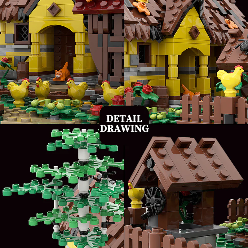 GOBRICKS MOC 130082 Old Country House - YWOBB