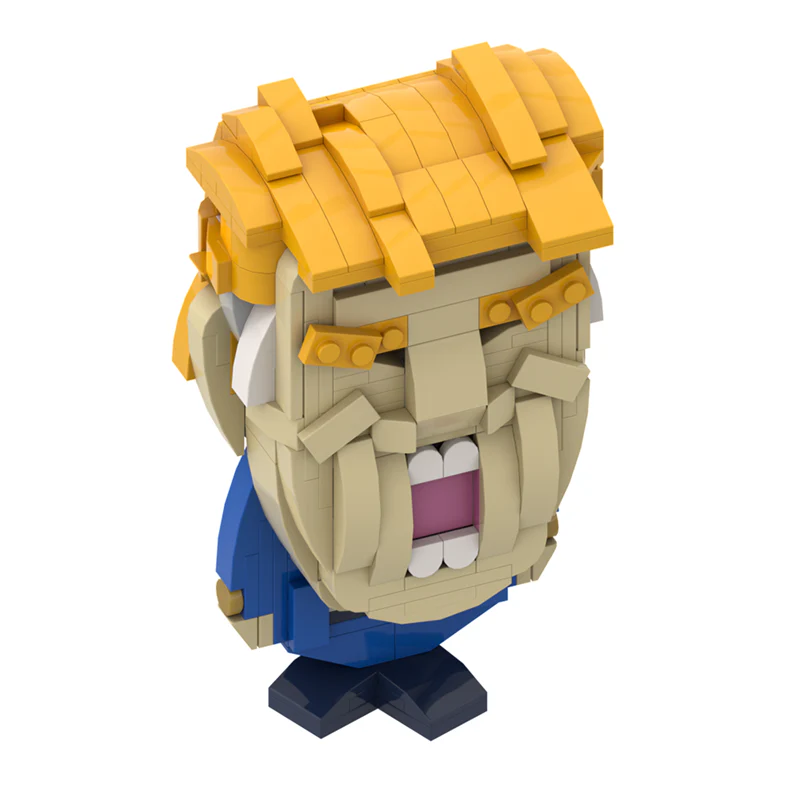 GOBRICKS MOC A1472Y01 Trump front page - YWOBB