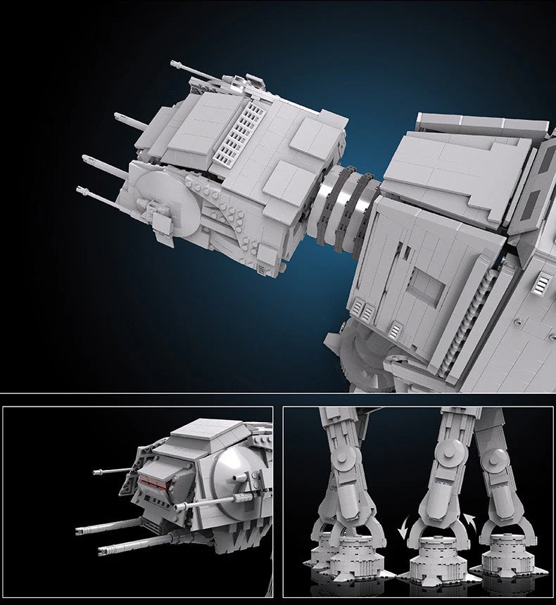 Mould King 21015 Minifig Scale AT-AT w/ Interior OVP US Warehouse Version - YWOBB