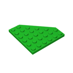 GOBRICKS GDS-702  Plate 6 x 6 Cut Corner - YWOBB