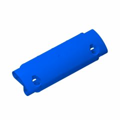 GOBRICKS GDS-1010 Panel Curved 11 x 3 with 2 Pin Holes through Panel Surface - YWOBB