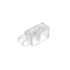 GOBRICKS GDS-827 Hinge Brick 1 x 2 Locking with 2 Fingers Vertical End, 9 Teeth - YWOBB