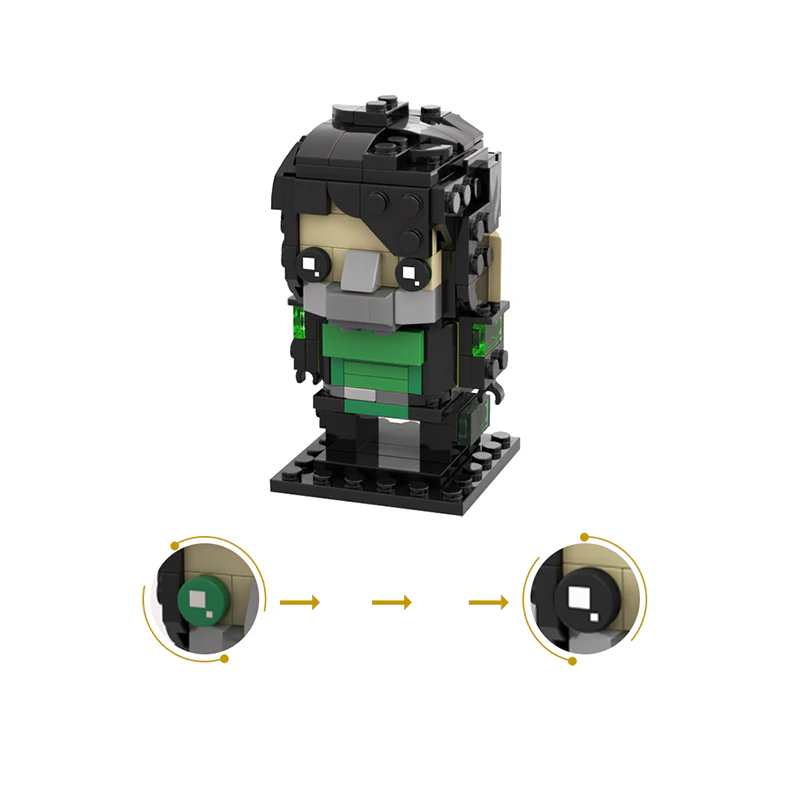 GOBRICKS MOC 131209 VALORANT Viper Brickheadz - YWOBB