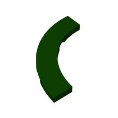 GOBRICKS GDS-1276 Round Corner 4 x 4 Macaroni Wide - YWOBB