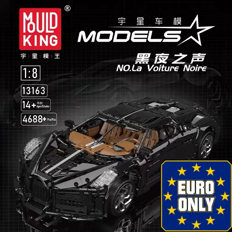 Mould King 13163S Bugatti La Voiture Noire OVP EU Warehouse Version - YWOBB