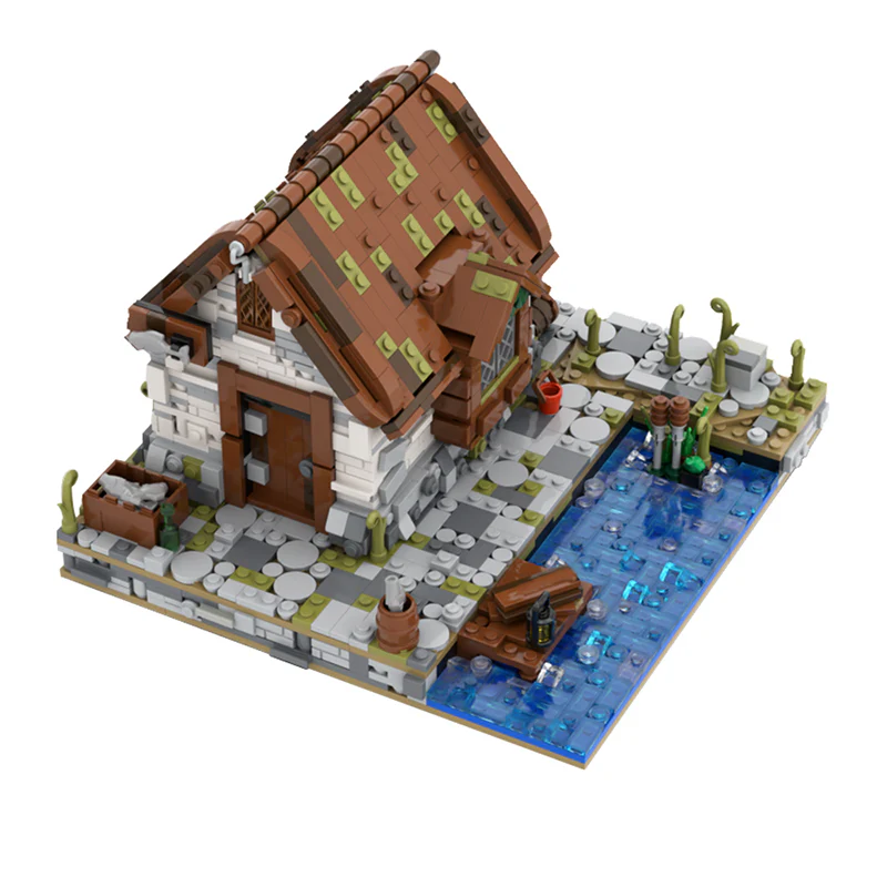 GOBRICKS MOC 136699 Fisherman's House - YWOBB