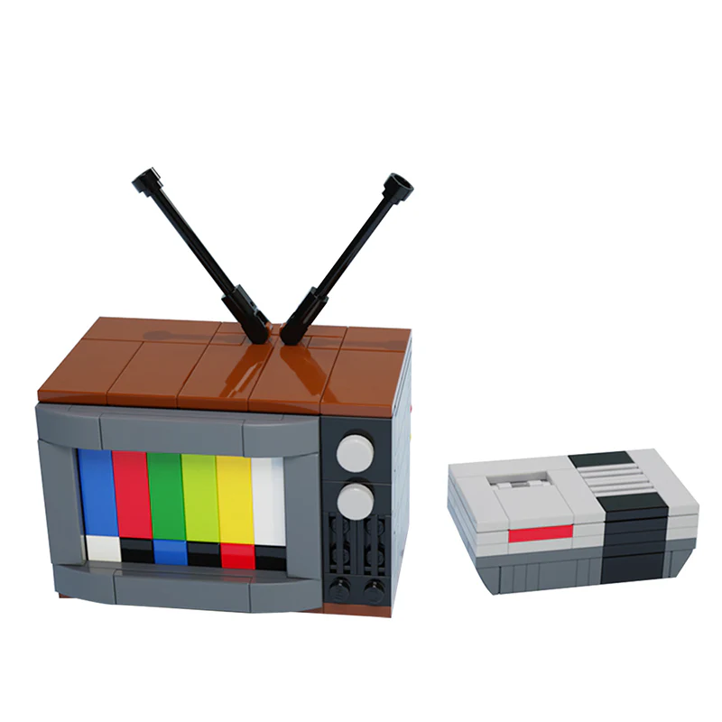 GOBRICKS MOC 80942 NES and TV - YWOBB