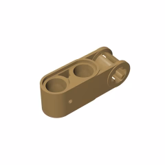 GOBRICKS GDS-936 Axle and Pin Connector Perpendicular 3L with 2 Pin Holes - YWOBB