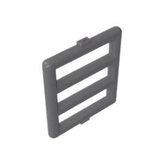 GOBRICKS GDS-90206 Bar 1 x 4 x 3 Window Grille - YWOBB