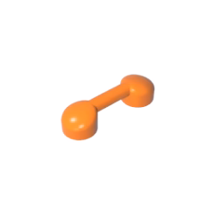 GOBRICKS GDS-1534 Bar 1 x 3 with 2 Stud Receptacles (Radio Handle / Telephone Handset) - YWOBB