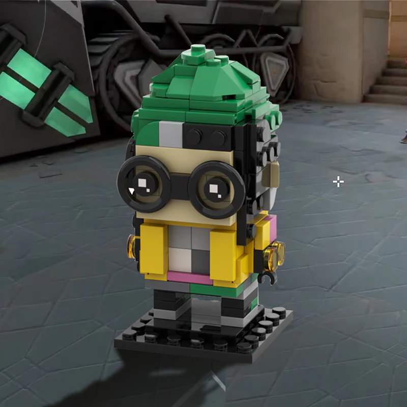 GOBRICKS MOC 131212  VALORANT Killjoy Brickheadz - YWOBB