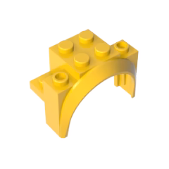 GOBRICKS GDS-2021 Vehicle Mudguard 4 x 2 1/2 x 2 1/3 with Arch Round - YWOBB