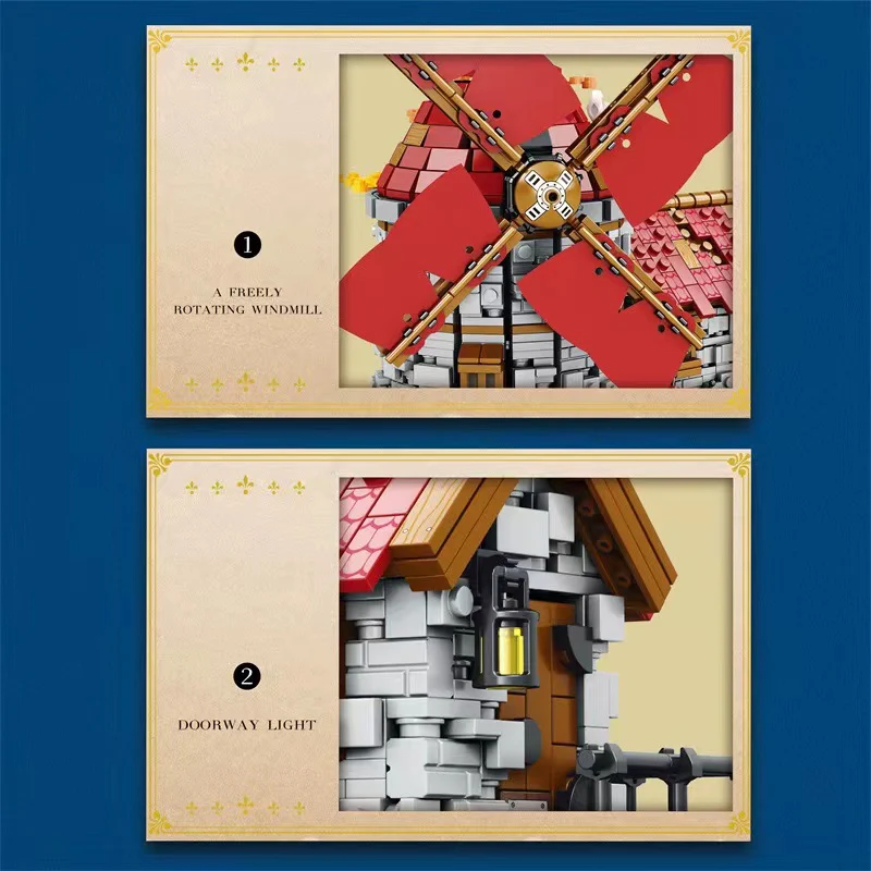 Reobrix 66014 European Century Windmills Town - YWOBB