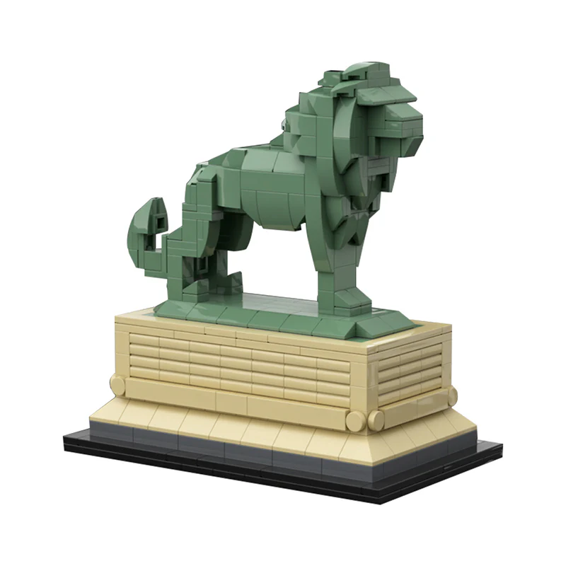 GOBRICKS MOC 53134 Art Institute Lion (Chicago) - YWOBB