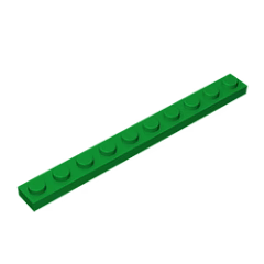 GOBRICKS GDS-507 Plate 1 x 10 - YWOBB