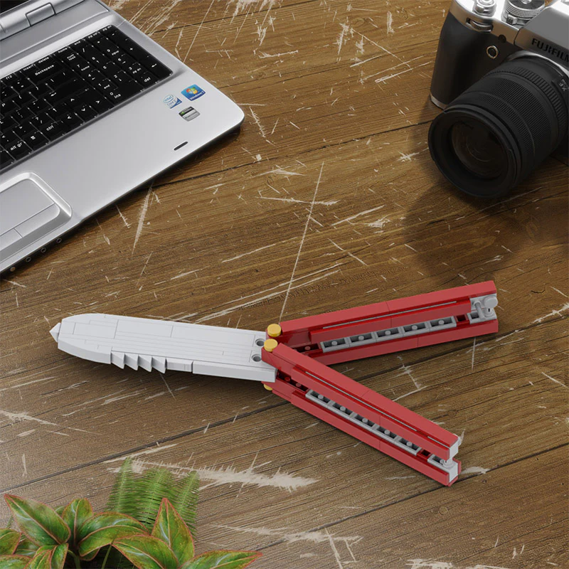 MOC C9273 Team Fortress (Black Rose, Butterfly Knife) - YWOBB