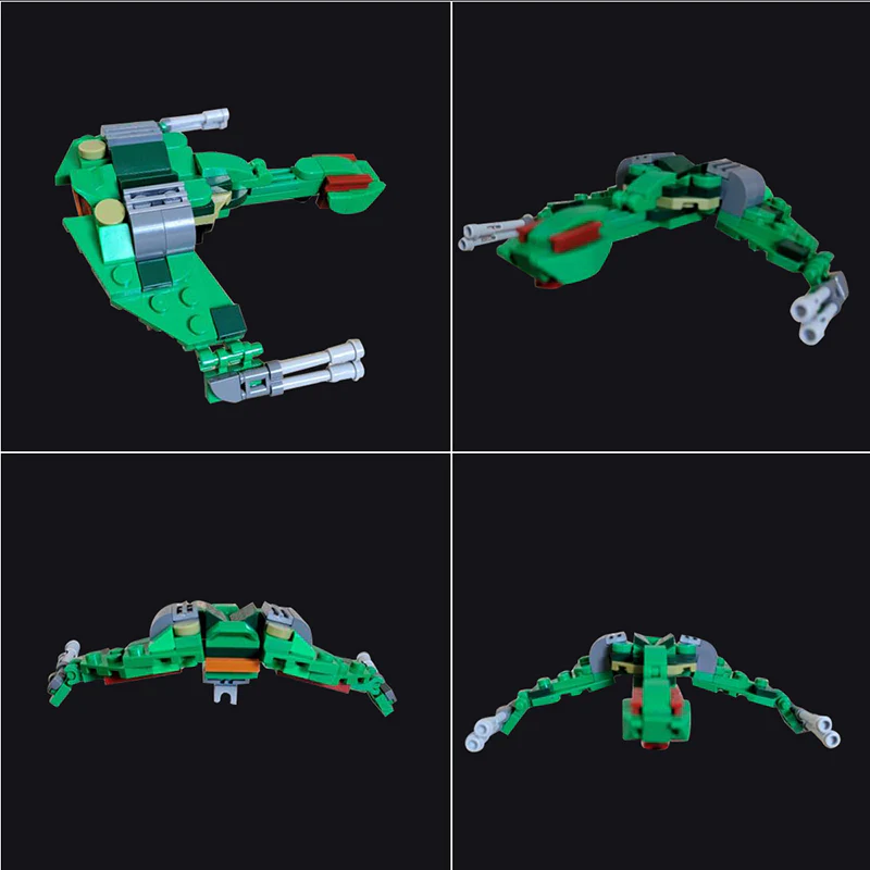 GOBRICKS MOC 39439 Mini Klingon Bird of Prey - YWOBB