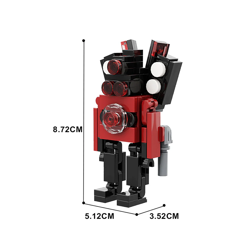 GOBRICKS MOC A0981 toilet man fight - YWOBB