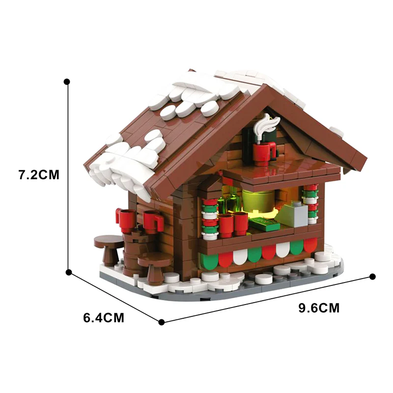 GOBRICKS MOC 130694 Hot Drinks Stands CHRISTMAS MOC - YWOBB