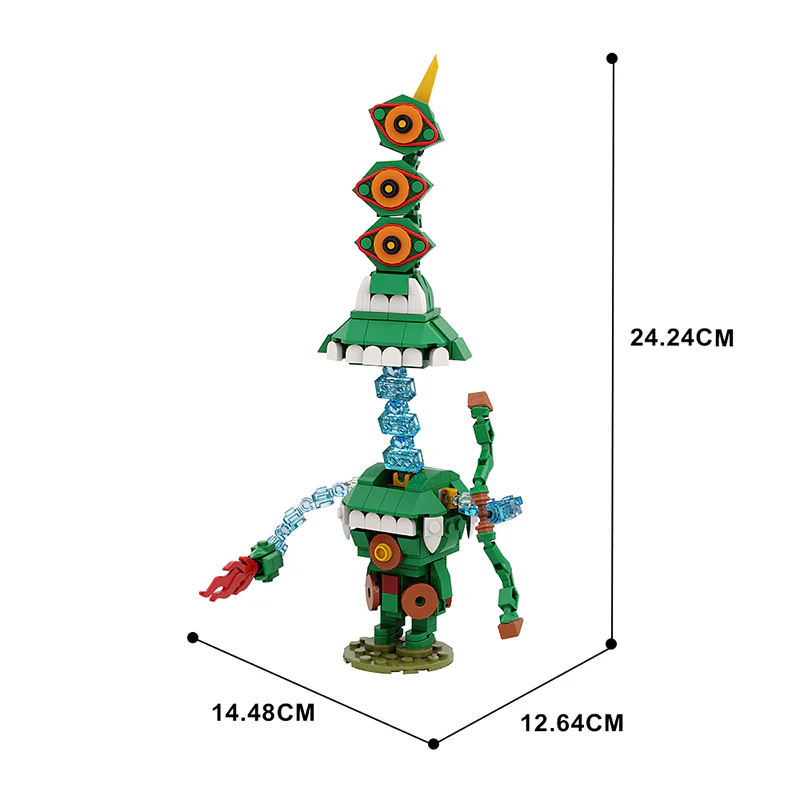 GOBRICKS MOC A1024Y02 Golem Guard-Lancer - YWOBB