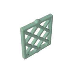 GOBRICKS GDS-90095 Pane for Window 1 x 2 x 2 Lattice Diamond - YWOBB