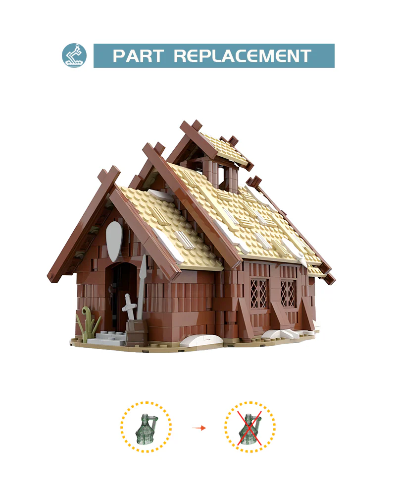 MOC 96080 Viking Mead Hall - YWOBB