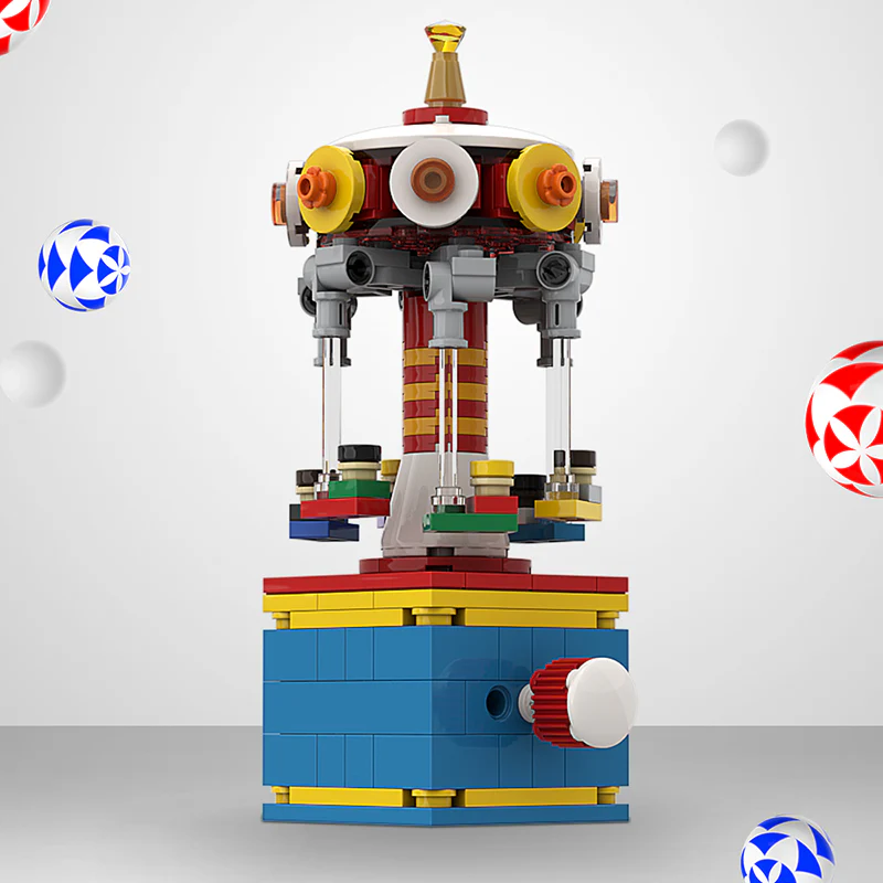 GOBRICKS MOC A0159 swivel flying chair - YWOBB