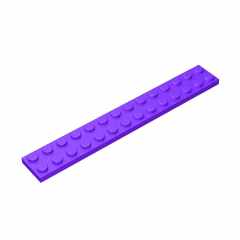 GOBRICKS GDS-516 Plate 2 x 14 - YWOBB