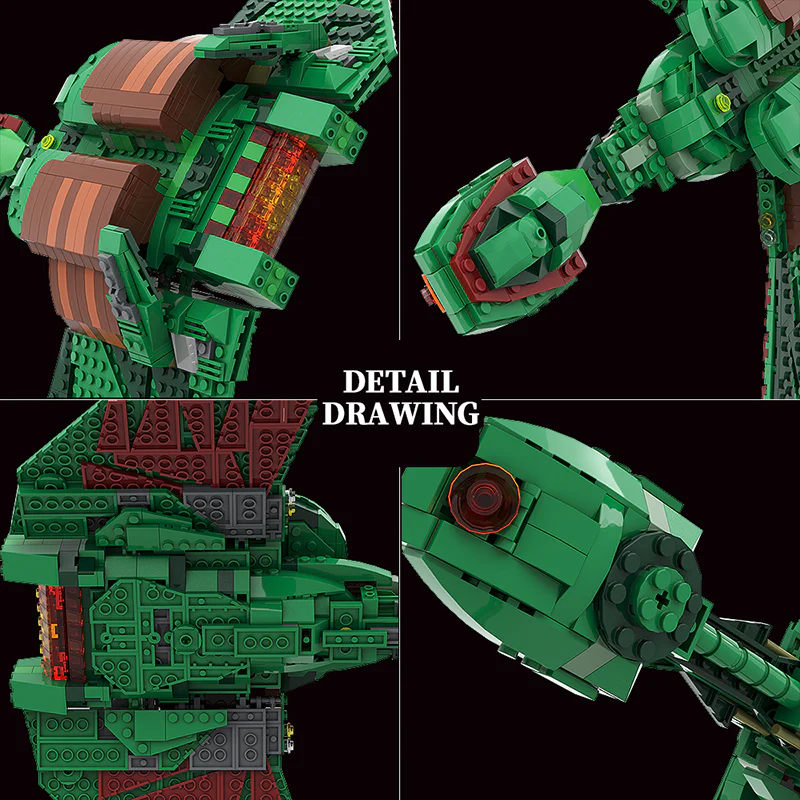 GOBRICKS MOC 146562 Star Trek Klingon - YWOBB