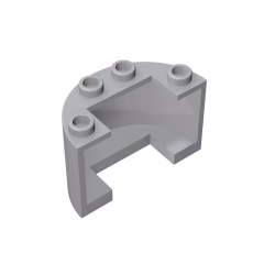 GOBRICKS GDS-1127 Cylinder Half 2 x 4 x 2 with 1 x 2 Cutout - YWOBB