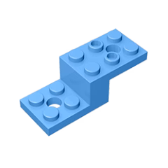 GOBRICKS GDS-713 Bracket 5 x 2 x 1 1/3 with 2 Holes - YWOBB