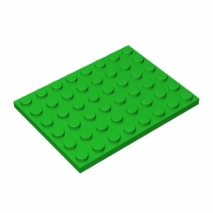 GOBRICKS GDS-524 Plate 6 x 8 - YWOBB
