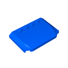 GOBRICKS GDS-1302 Wedge 4 x 6 x 2/3 Triple Curved - YWOBB