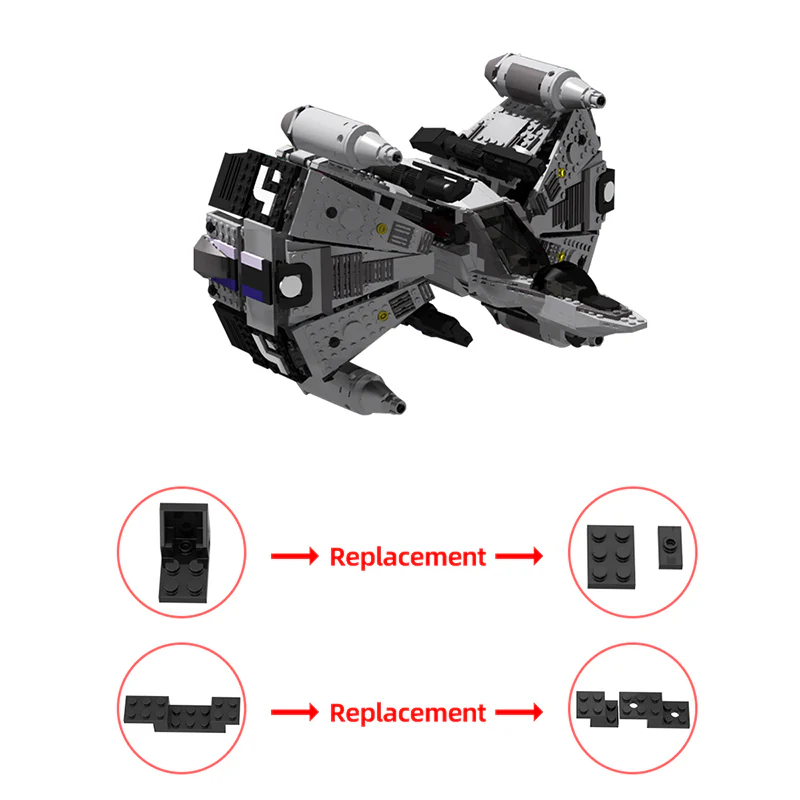 GOBRICKS MOC 11613 the Last Starfighter - Gunstar - YWOBB