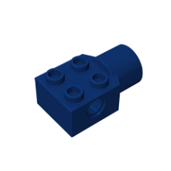 GOBRICKS GDS-1087 Brick Modified 2 x 2 with Pin Hole, Rotation Joint Socket - YWOBB