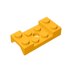 GOBRICKS GDS-1064 Mudguard 2 x 4 with Arch Studded with Hole - YWOBB