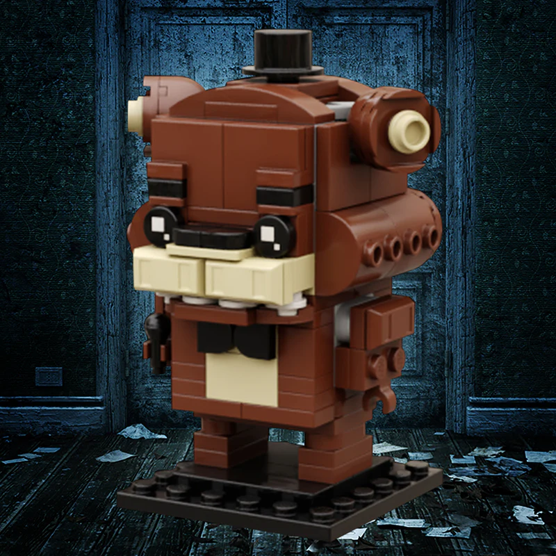 GOBRICKS MOC 55917 Freddy Fazbear Brickhead - YWOBB