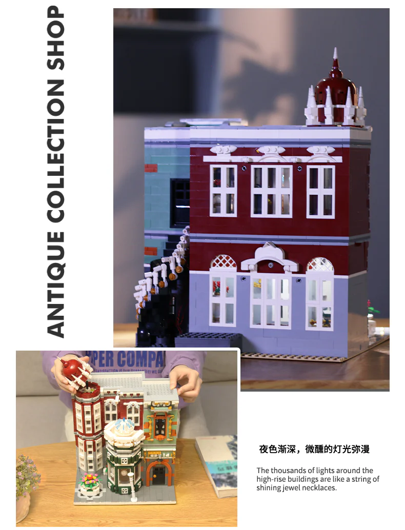 Mould King 16005 Antique Collection Shop with LED lights - YWOBB