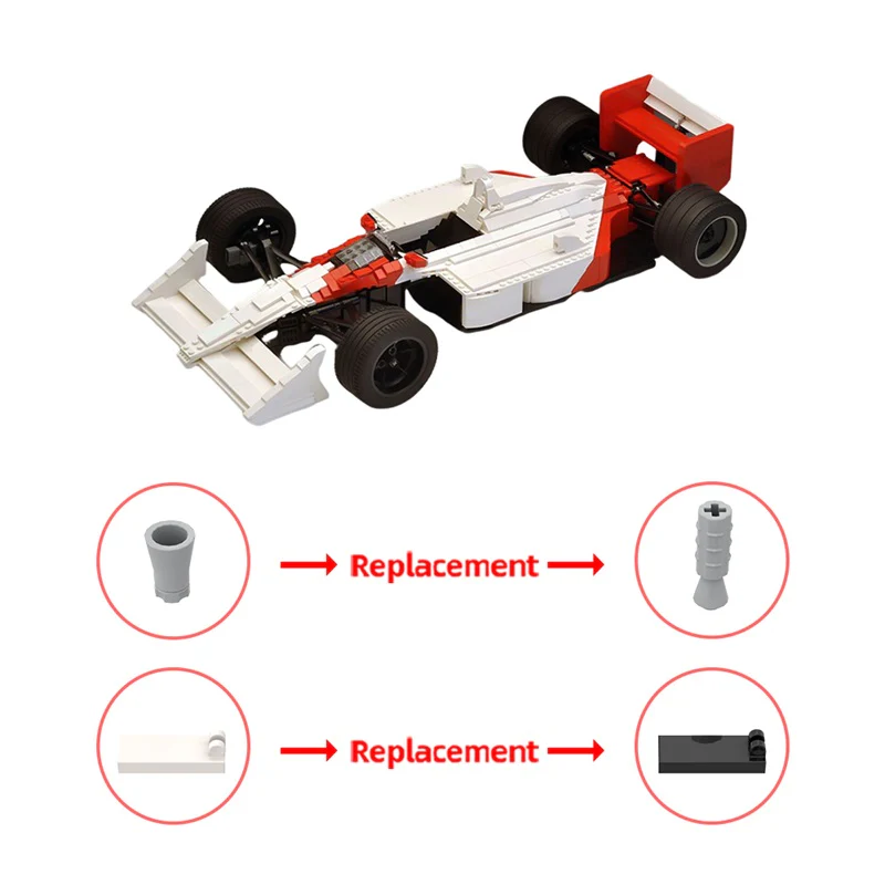 GOBRICKS MOC 0845 McLaren MP4-4 - scale 1:8 - YWOBB