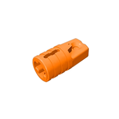 GOBRICKS GDS-1218 Hinge Cylinder 1 x 2 Locking with 1 Finger and Axle Hole on Ends with Slots - YWOBB