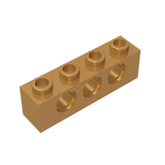 GOBRICKS GDS-625  Brick 1 x 4 with Holes - YWOBB