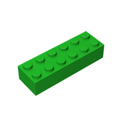 GOBRICKS GDS-543 Brick 2 x 6 - YWOBB