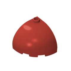 GOBRICKS GDS-1078 Round Corner 3 x 3 x 2 Dome Top - YWOBB