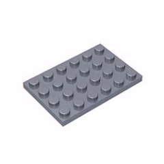 GOBRICKS GDS-520 Plate 4 x 6 - YWOBB