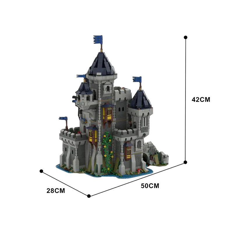 GOBRICKS MOC 101775 Black Falcon Knight's Castle - YWOBB