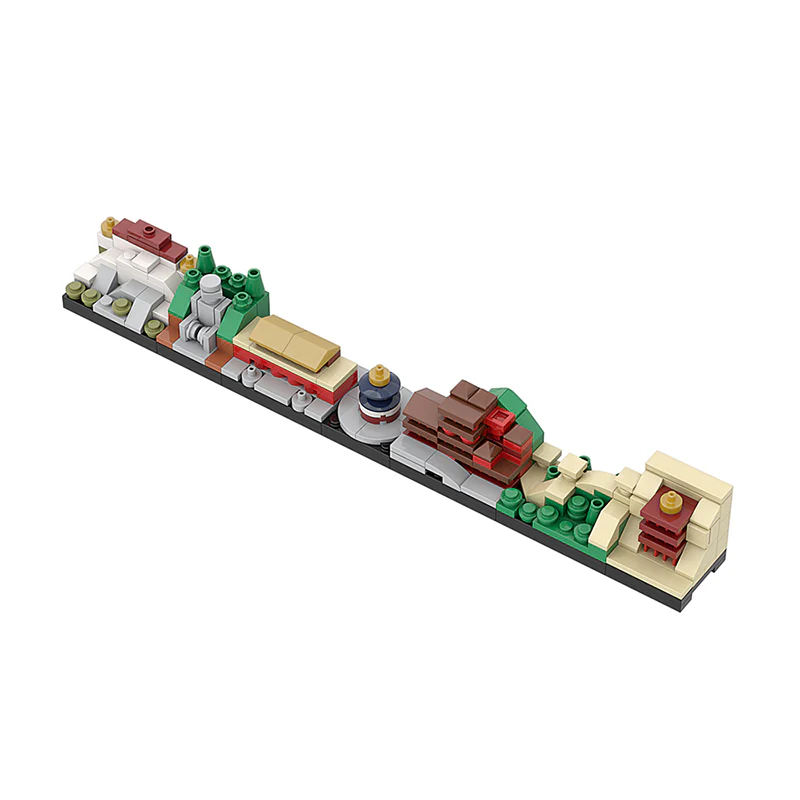 GOBRICKS MOC A0162Y01 China Skyline A - YWOBB